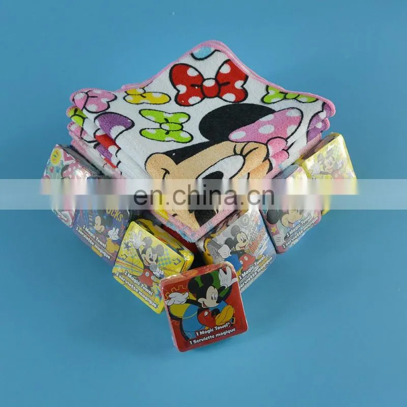 wholesale magic compressed towel mickey mouse cotton towel