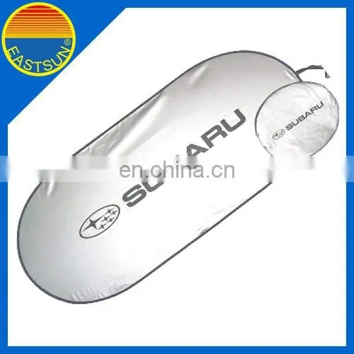 EASTSUN Customized Pop Up Car Sunshade Round Silver Car Sun Visor For Front Window
