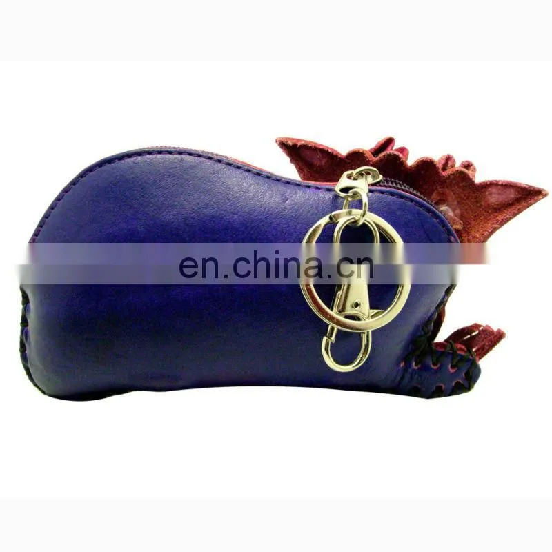 promotional dragon key chain coin purse wholesale women genuine leather coin purse MCP-0080
