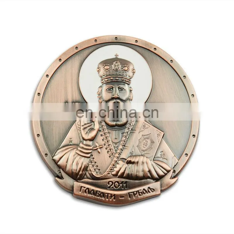 Promotional metal gold sovereign coin