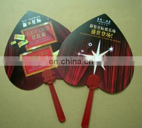 wholesale custom pp hand fan