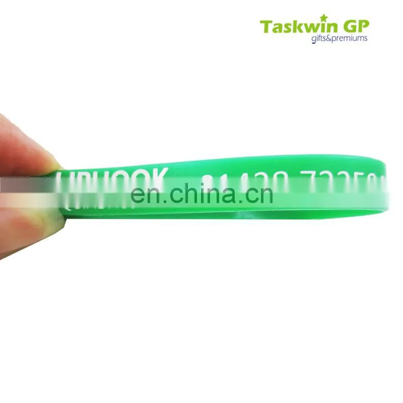 2017 design printing your own logo silicon bracelet wristband , Custom cheap wristband in silicone