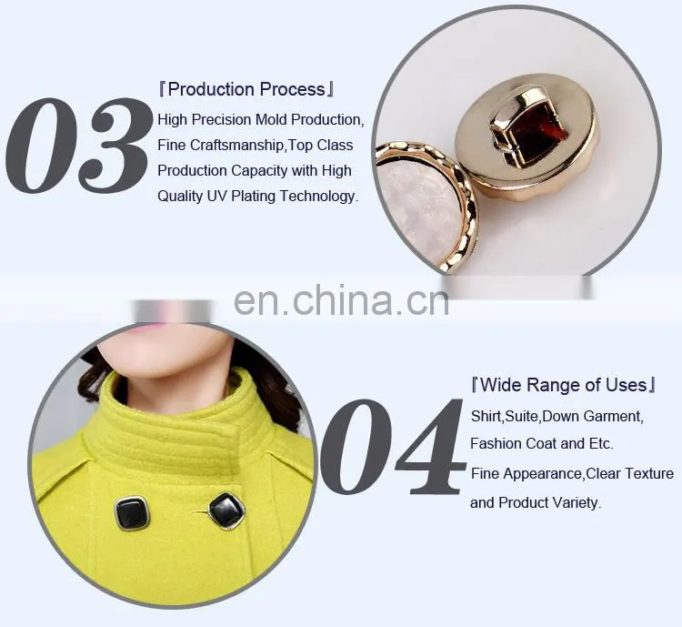 UV Plating Polyester Button for Shirt BA60339