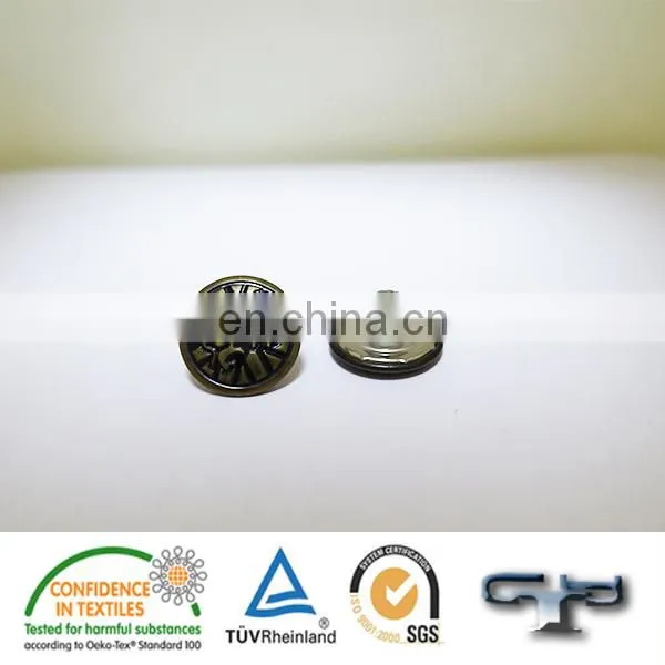 Custom color metal jeans button shank jeans botones