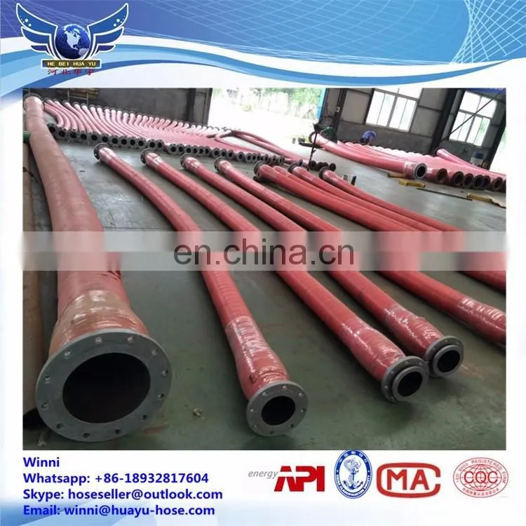 Rubber Water Suction Hose Rubber Hose Flexible Hose With Flange End