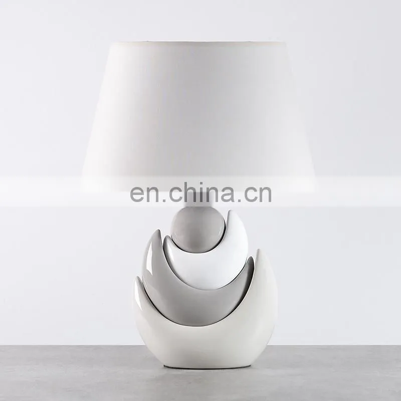 ceramic material LED table lamp and Chic desk lamp for indoor room
