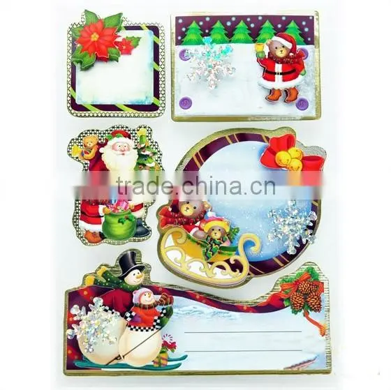 Christmas Gift Tags Foil Sticker Festive Gift Tags