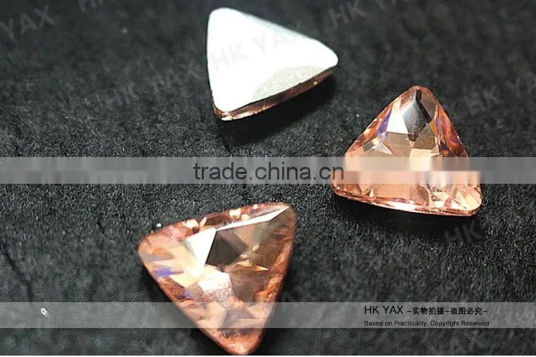 W0819 point back glass diamond decorative,glass decorative diamond,decorative glass diamonds