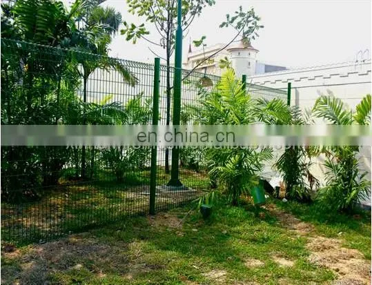 Hot dipped galvanized powder coated Roll top BRC Fence welded wire mesh garden fence