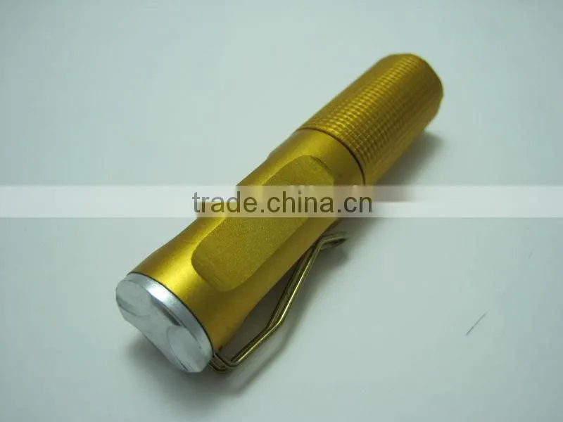 1 led high power aluminum mini flashlight pocket straw hat torchlight