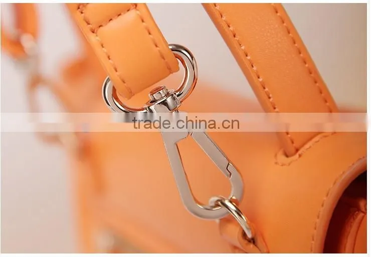 2016 Guangzhou New Fashion Genuine Nappa Leather PU leather Belt Bags Shoulder Bag Handbag for woman