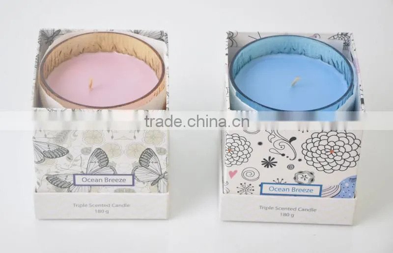 180g Decorative scented Glass candle jar