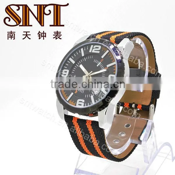 SNT-NY006 fashion colorful soft mesh nylon band watch