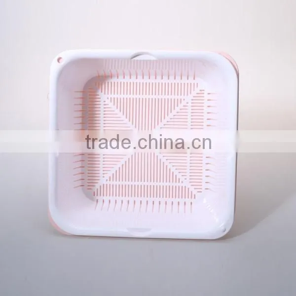 BPA free container kitchen plastic colander with tray