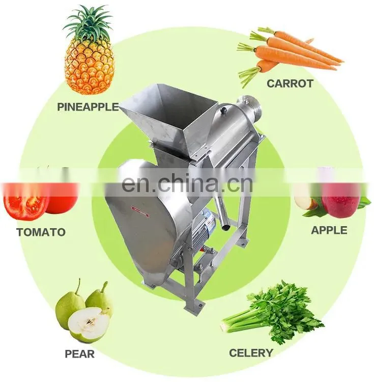 Factory Genyond Industrial Ginger Juicer Tomato Juice Extractor Fresh Fruit Pulp Machine screw juice pressing extraction machine