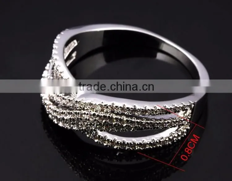 Newest Trend Cubic Zirconia Fine CZ Stones Wholesale Jewelry Setting Wedding Ring