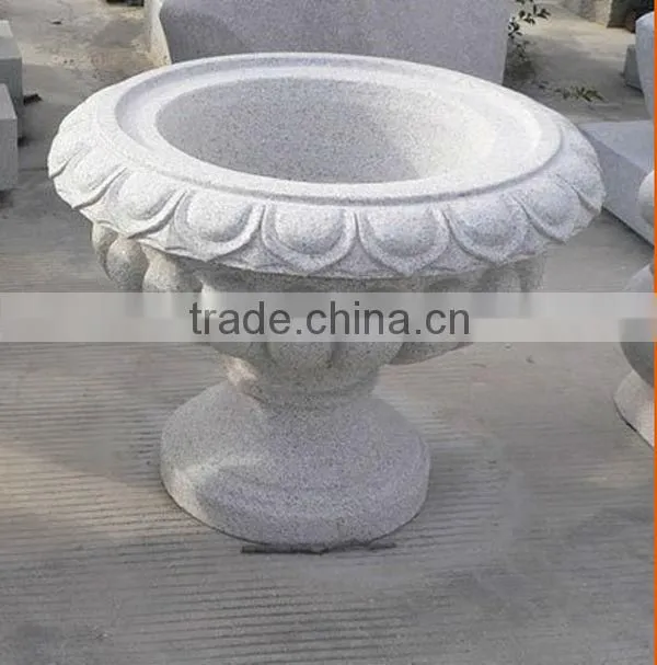 Natural granite flower pot