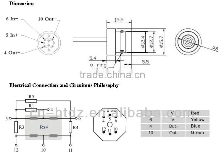 piezoresistive pressure sensor