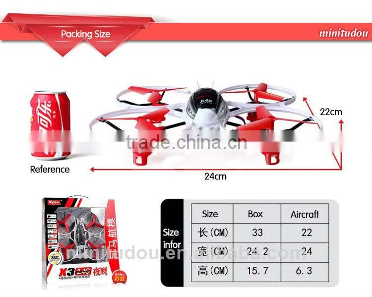 SYMA X3 shantou toy 4 Channel 3D RC quadcopter mini drone