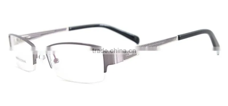 Metal Half Rim Men Eyeglass Frame Fashion Glasses Eyewear