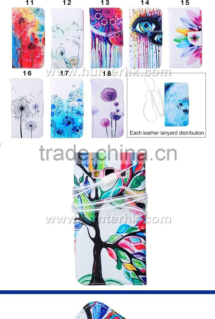 Printing Leather Wallet Case For SamsungA5