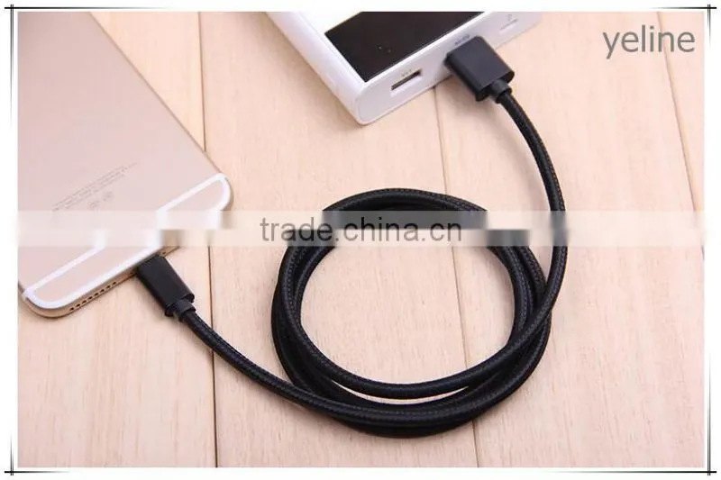 Dual sided differ OTG plug cotton weave cable for MOTO X/E/G