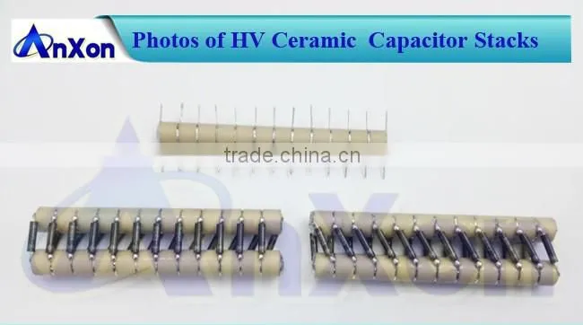 20KV 470PF 6 elements ceramic capacitor stacks assembly