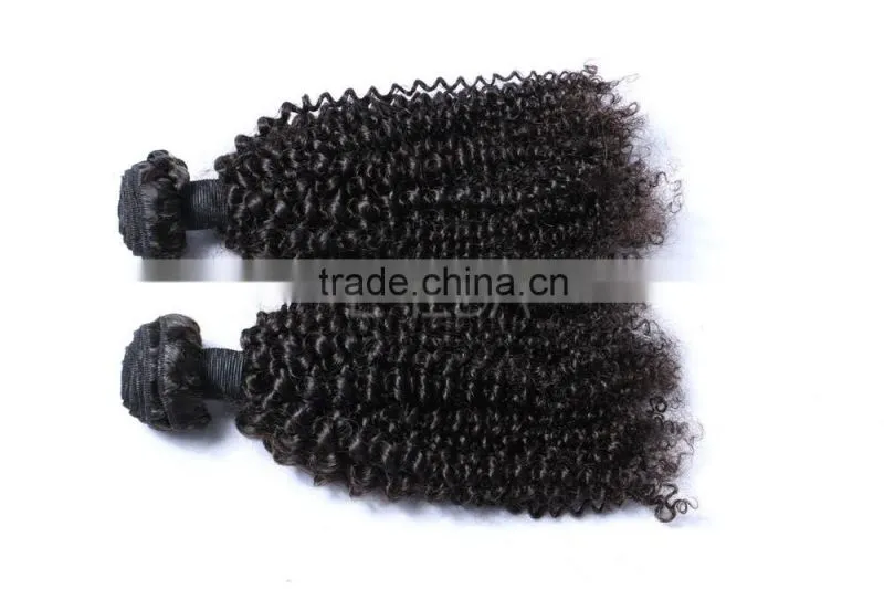 Kinky twists Peruvian virgin hair, Afro kinky curly human hair weave