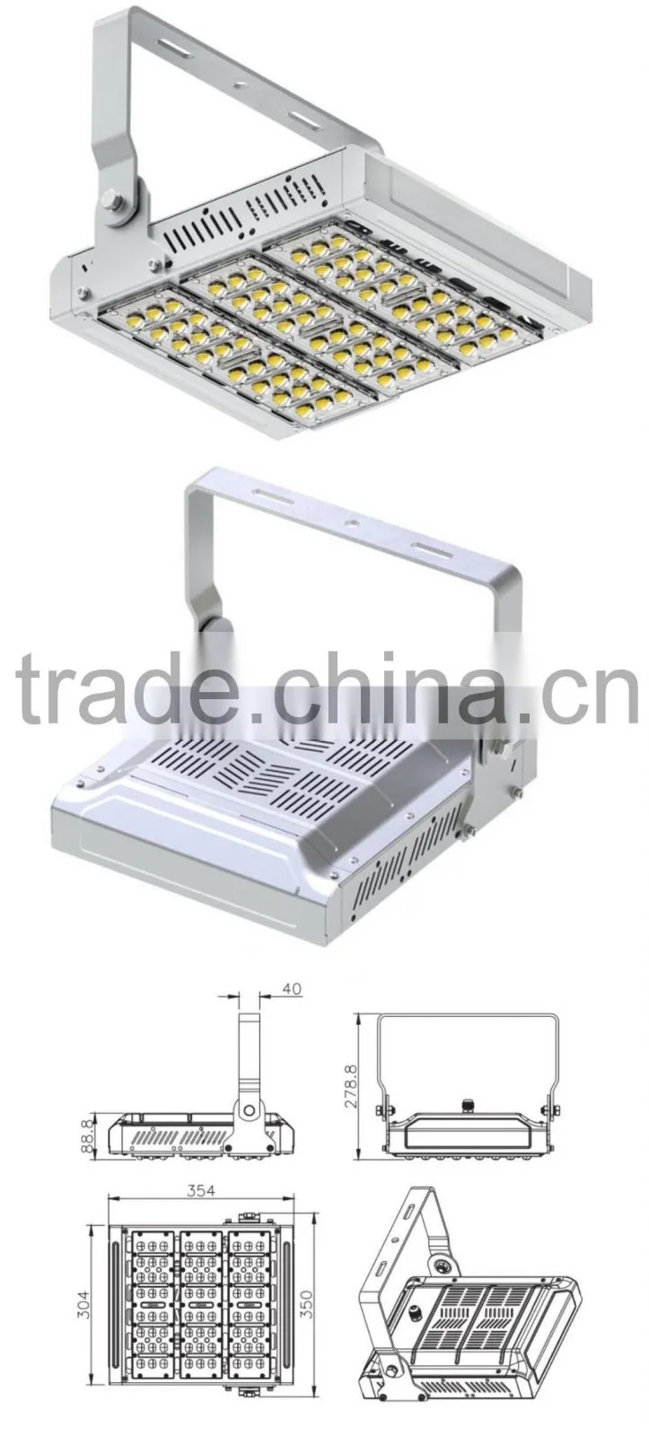 50W,100W,150W,200W,250W,300W,350W Multi-function modular LED light CE RoHS approved 150W modular LED flood light