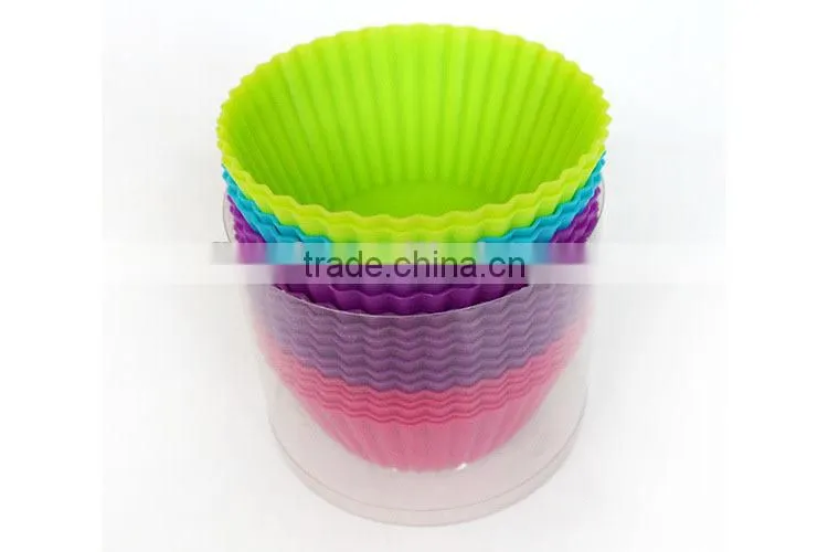 YangJiang factory manufacture hot sell Eco-Friendly Feature silicone cupcake mold for baking mould