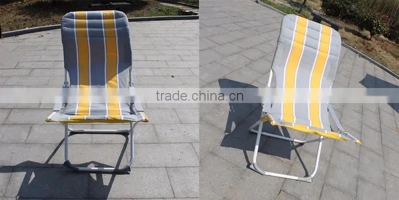 Comfortable Luxury Lazy Reclining Backrest Beach Outdoor Metal Folding Chair