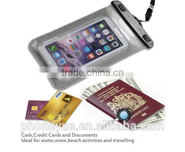 underwater phone protective mobile phone waterproof dry bag pouch for iphone6
