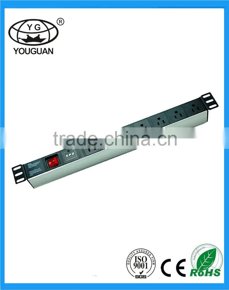 US type 7 ways smart Silverwhite PDU