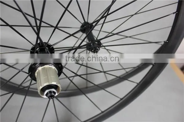 Carbon clincher road bike wheelset 38mm China bike wheels 38C