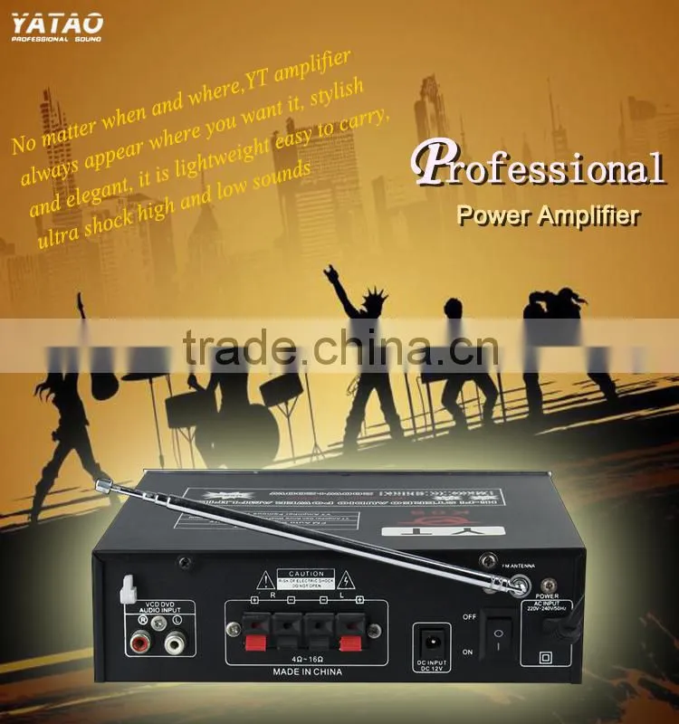 hi fi audio power amplifier with LCD (LRC)display/USB/TF card YT-K06/mp3 player YT-K06