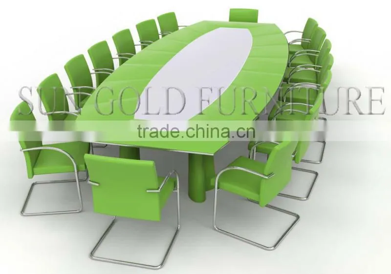Modern Small Round Melamine Office Meeting Table (SZ-MT123)