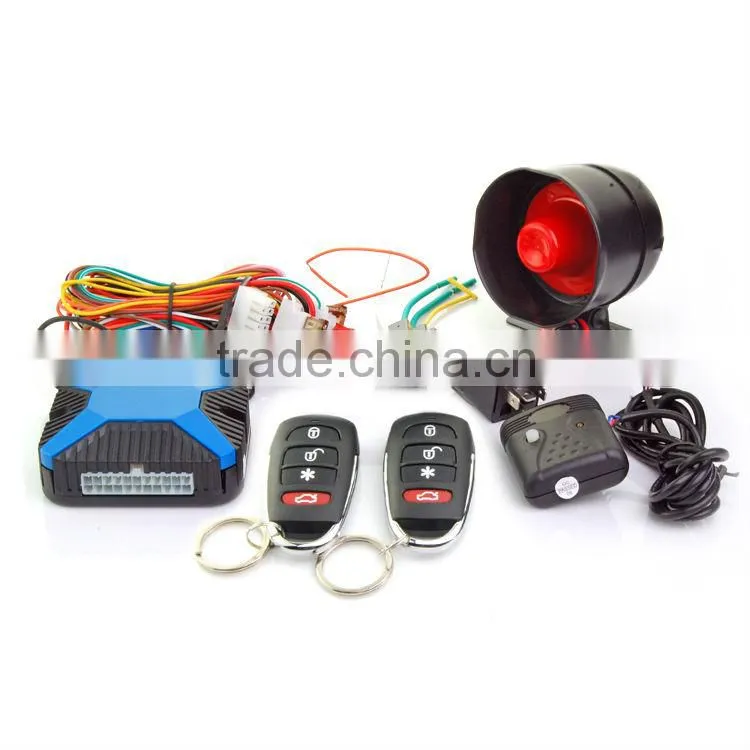 one way auto car alarm security system with universal remote control key
