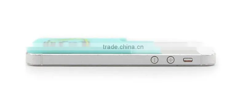 Custom made mobile phone sticky silicon card holder,business card case,business card case