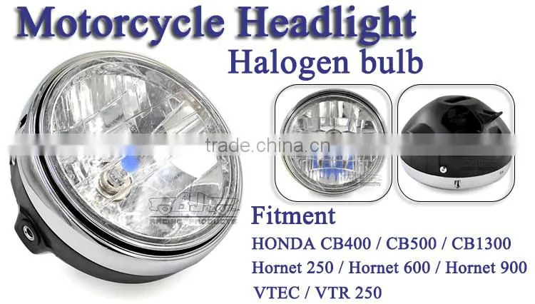 BJ-HL-010 Waterproof custom round headlight motorcycle for CB400 / CB500 / CB1300 / VTEC / VTR 250