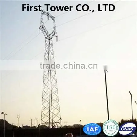 Chinese supplier double loop power transmission monopole tower