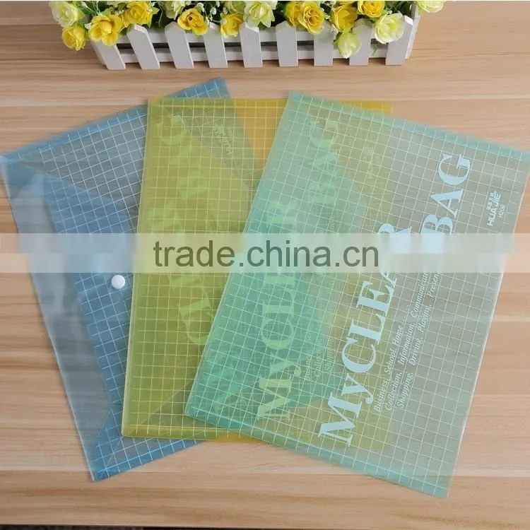PP stationery clear plasti envelope file folder