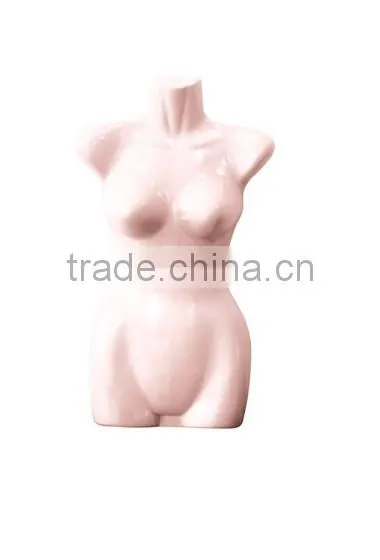 cheap half-body female mannequin with head for swimsuit factory wholesale
