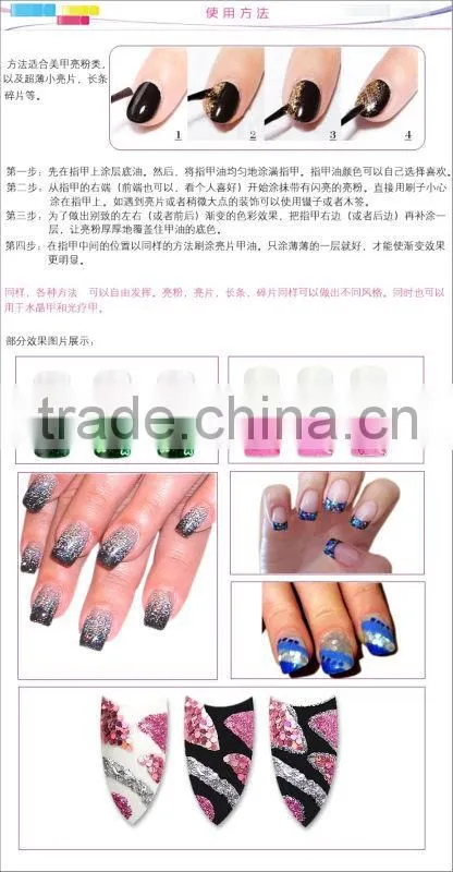 paillettes nail art kit nail decoration glitter flakes
