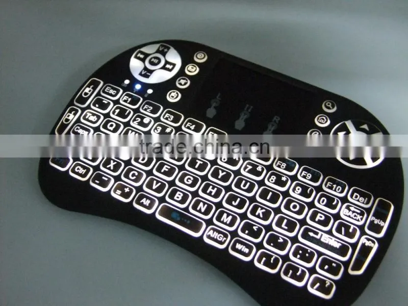 Wireless USB LED Backlit Keyboard for TV Box Computer