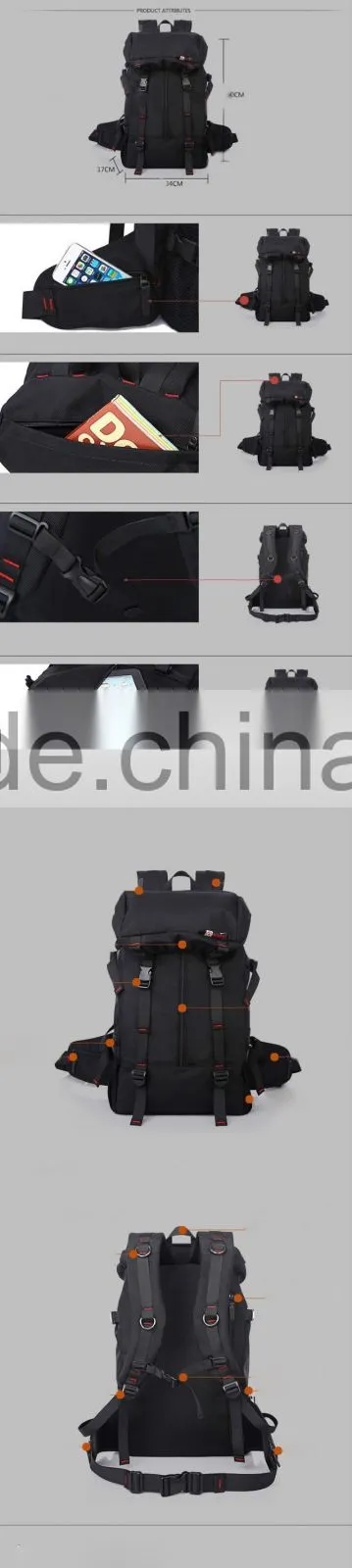 China suppliers alibaba online Large capacity waterproof outdoor travel backpack for men