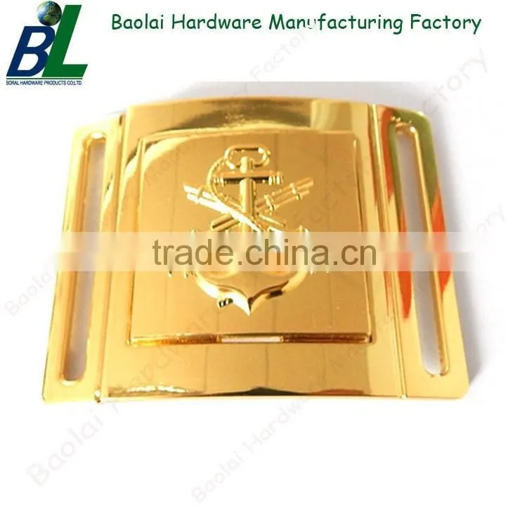 Quality gold decorative metal coat belt buckle for clothes