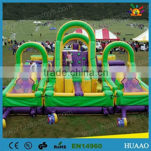 hot sale big obstacle inflatables for kids