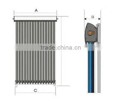 200Liters seperated pressure solar collector with red copper heat pipe export to EU,USA,Canada
