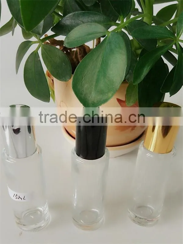 15ml roll on clear glass bottle
