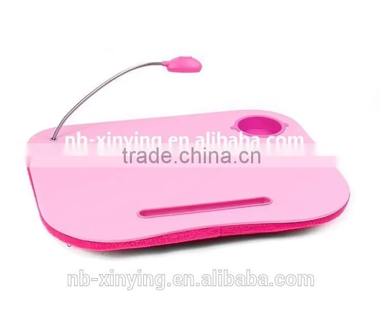 Folding Laptop Table with LED Light and cup holder
